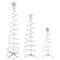 3ft., 4ft., & 6ft. Pre-Lit Spiral Artificial Christmas Tree Set, Clear Lights